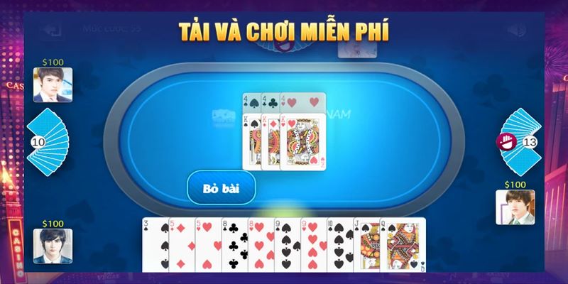 Cách tải game bài tiến lên